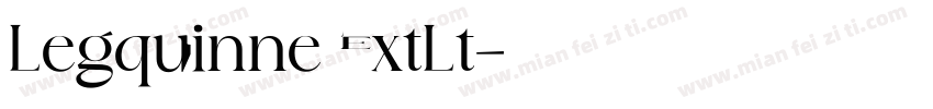 Legquinne ExtLt字体转换